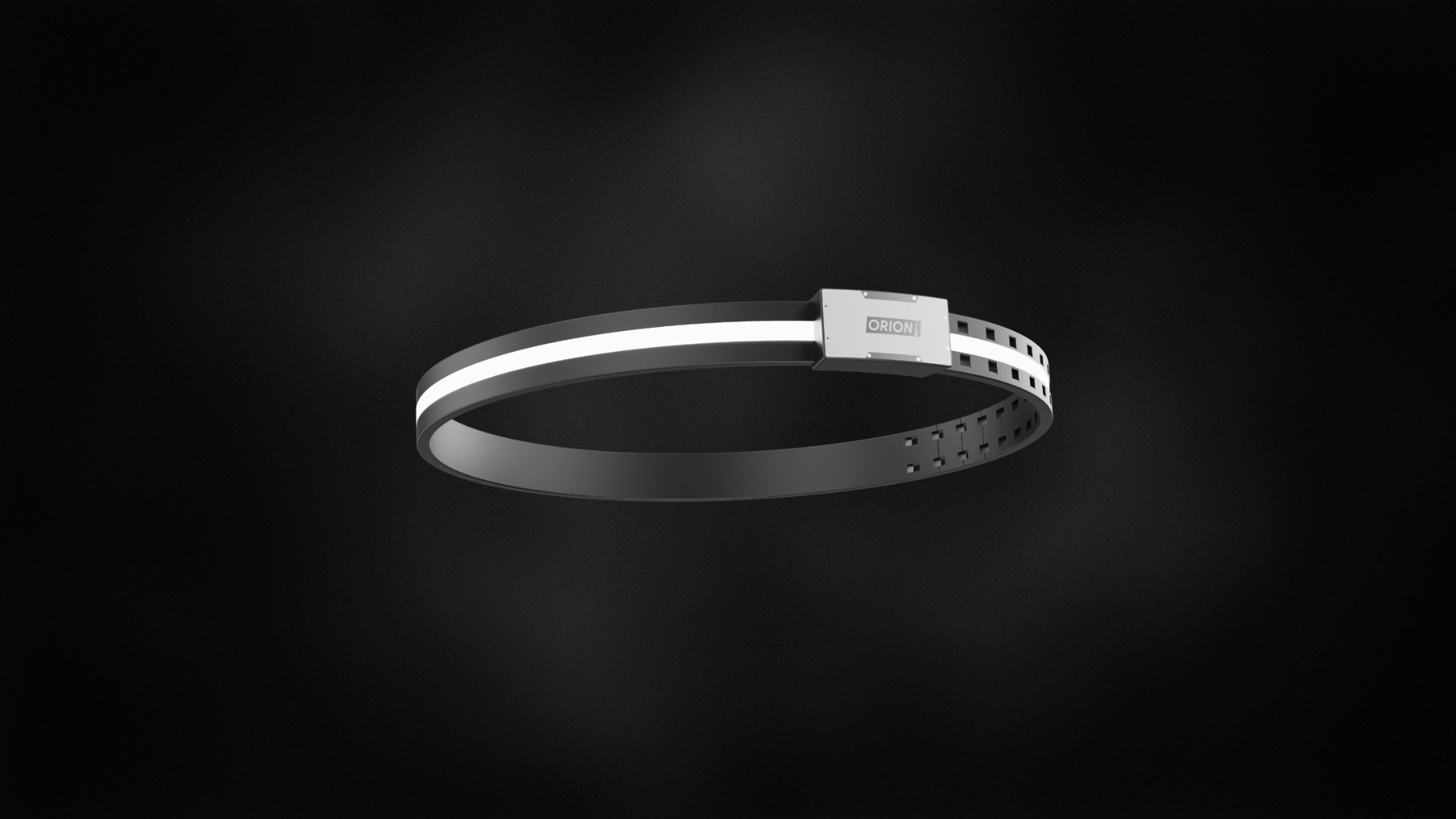 Orion Belt studio render showing the illuminated band and housing